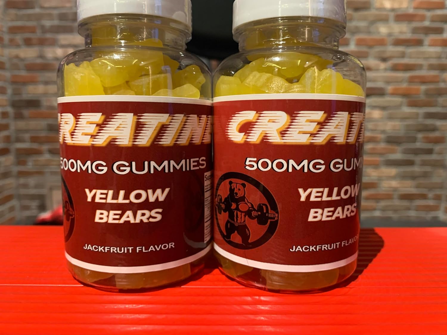 Jackfruit Creatine Gummies - 500mg Daily Dose for Performance and Recovery - 60 Gummies