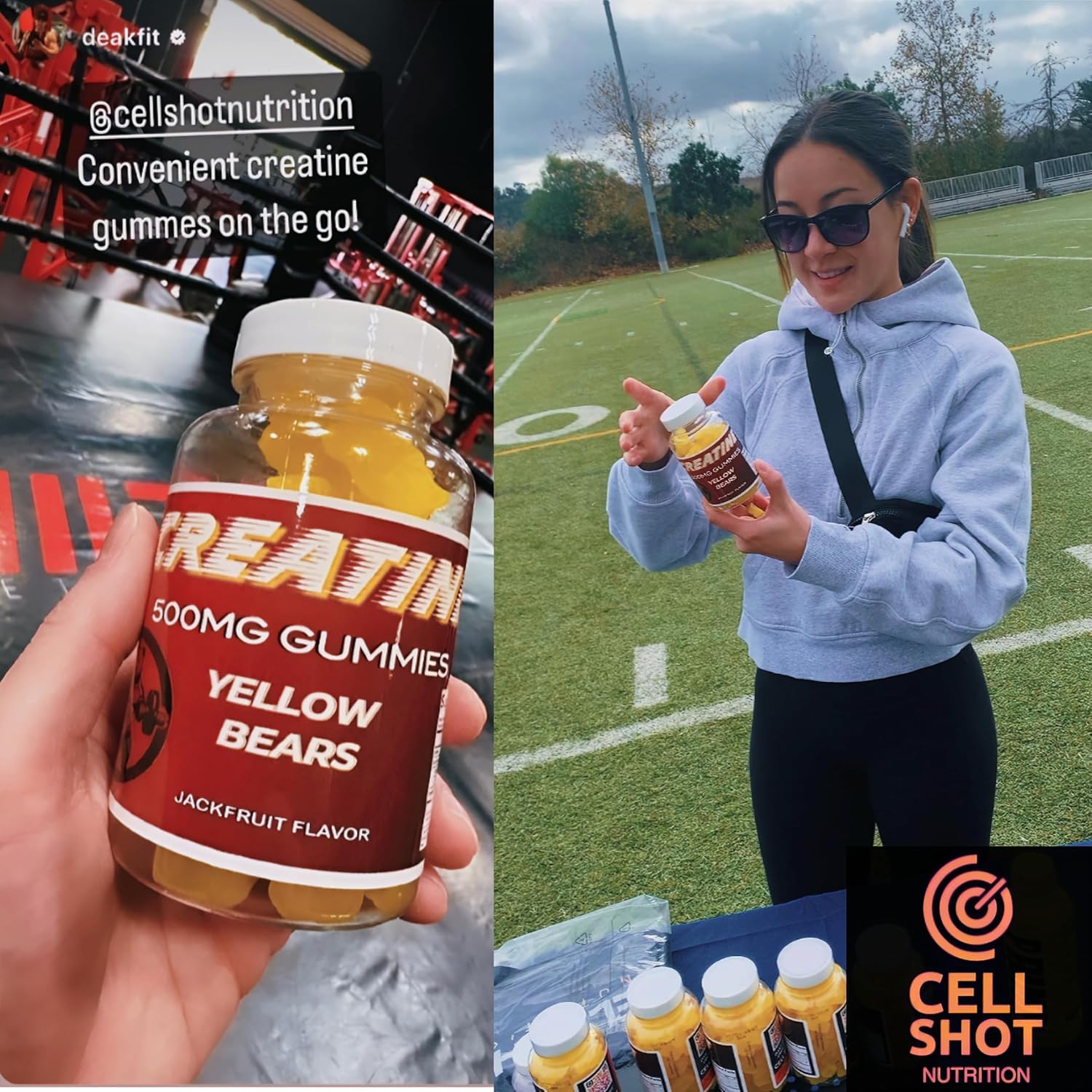 Jackfruit Creatine Gummies - 500mg Daily Dose for Performance and Recovery - 60 Gummies