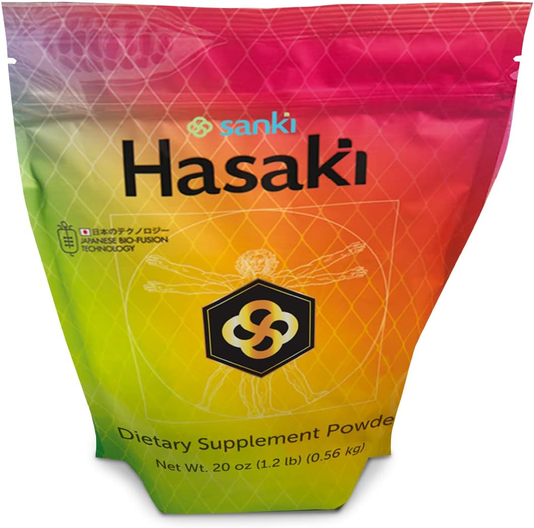 Japanese Sanki Global Chocolate Hasaki Dietary Supplement Powder - Gut Health and Nutrition Support - 20 oz (1.2 lbs) - 0.49 oz Protein per Serving