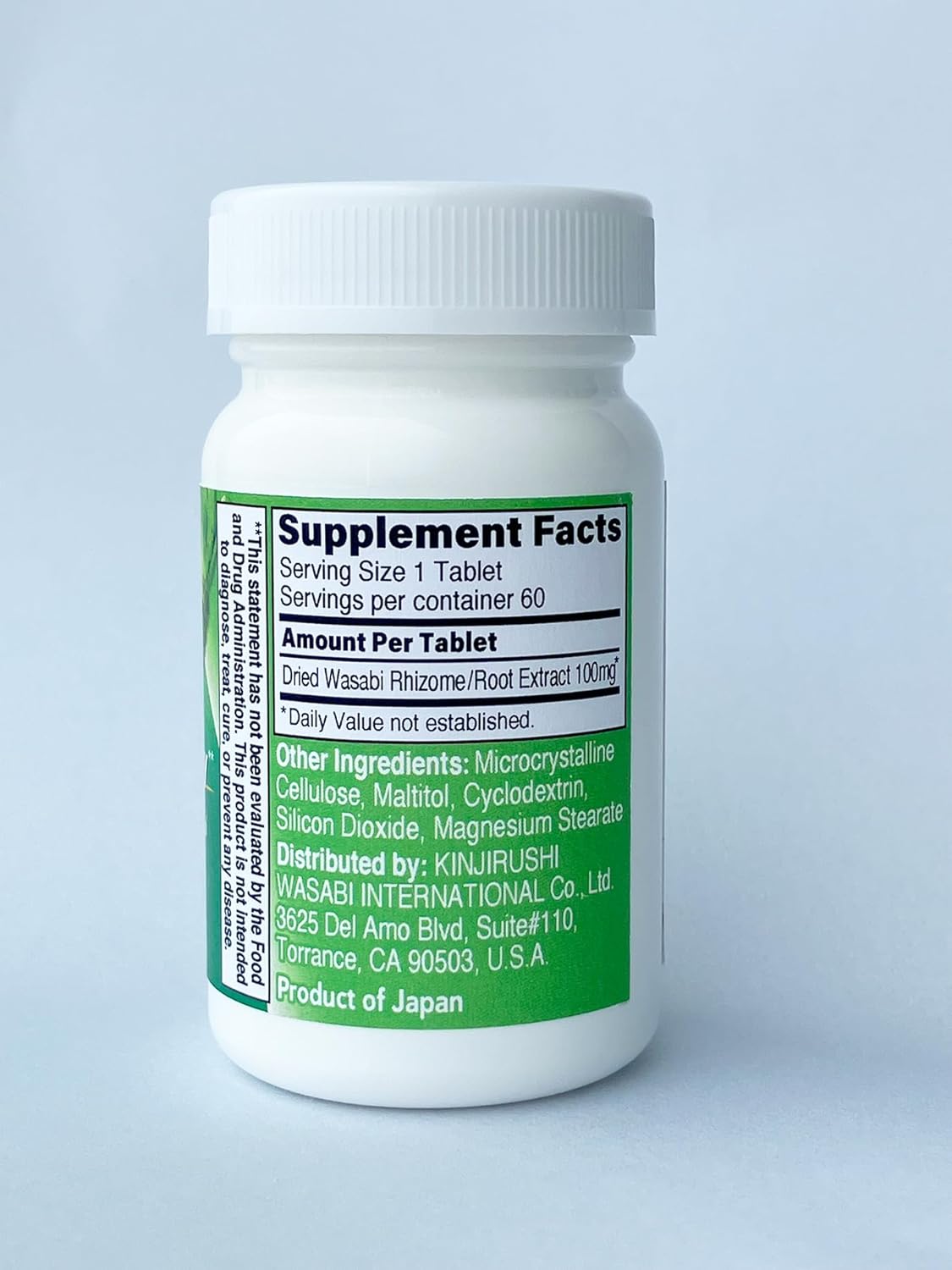 Japanese Wasabi Supplement for Memory and Brain Health - 60 Tablets, 2 Month Supply - Hexalaphane for Cognitive Support