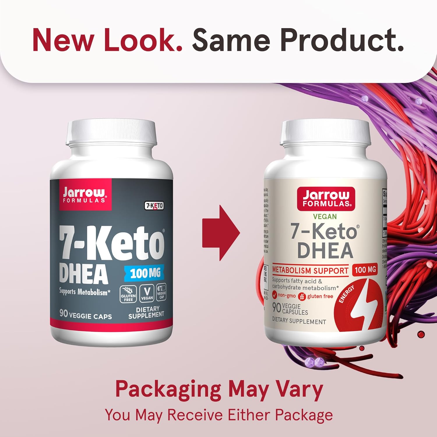 Jarrow Formulas 7-Keto DHEA 100 mg Veggie Caps - 90 Servings - Supports Carbohydrate Metabolism - Non-GMO, Gluten Free, Vegan