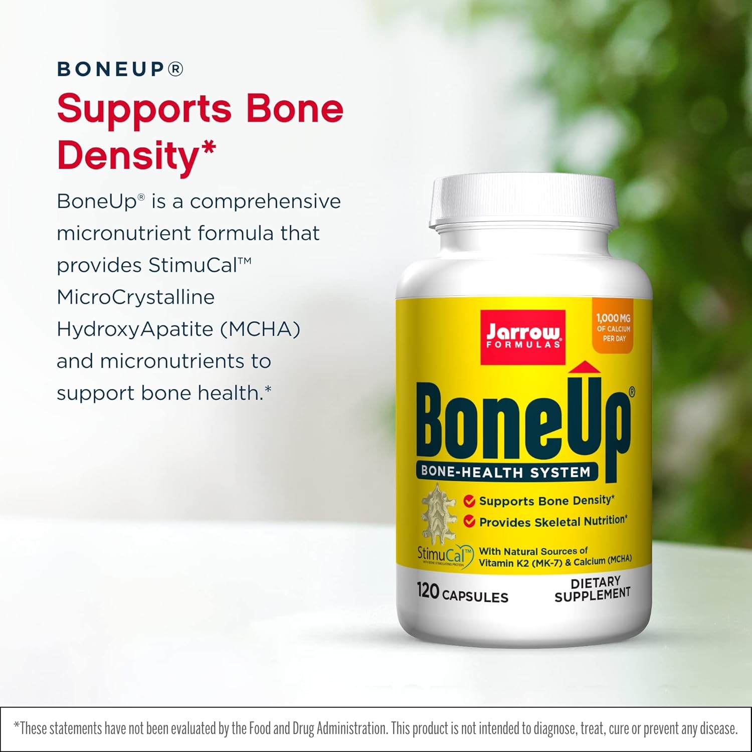 Jarrow Formulas Bone-Up 240 Capsules, Pack of 2 - Bone Support Supplement with Vitamin D and Calcium