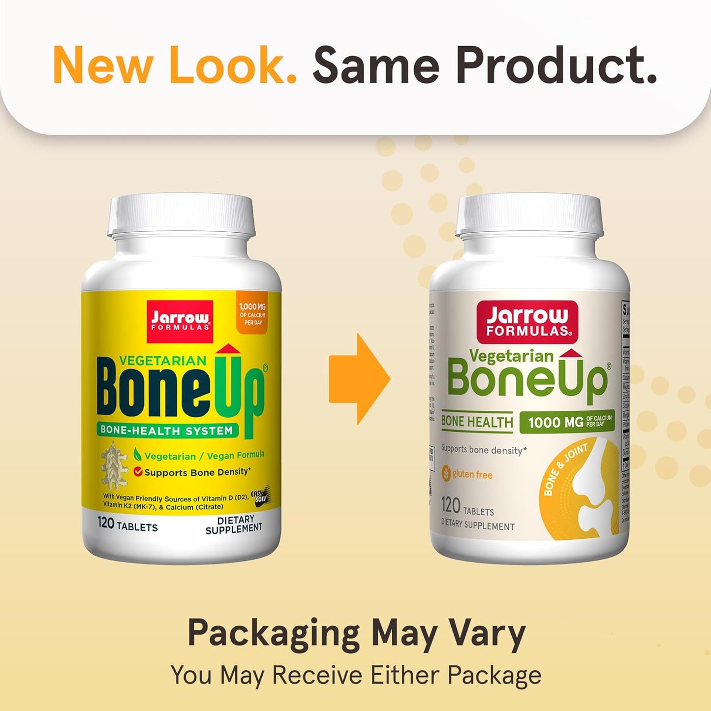 Jarrow Formulas BoneUp - Calcium, Vitamin D3, Boron, and Trace Minerals for Bone Health - 120 Vegetarian Tablets