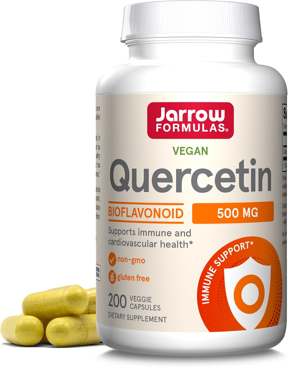 Jarrow Formulas Curcumin 95 500mg & Quercetin 500mg - Antioxidant Combo with 120 Servings - Veggie Caps Dietary Supplement