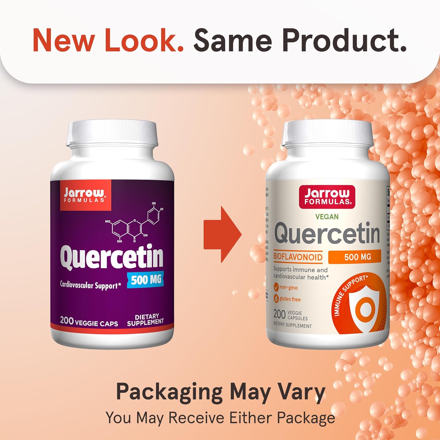 Jarrow Formulas Curcumin 95 500mg & Quercetin 500mg - Antioxidant Combo with 120 Servings - Veggie Caps Dietary Supplement