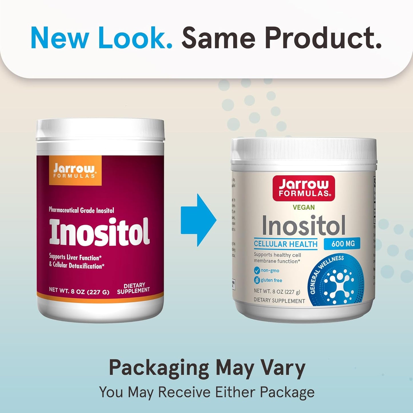 Jarrow Formulas Inositol 600 mg Powder - Cellular Health Support Supplement - 378 Day Supply