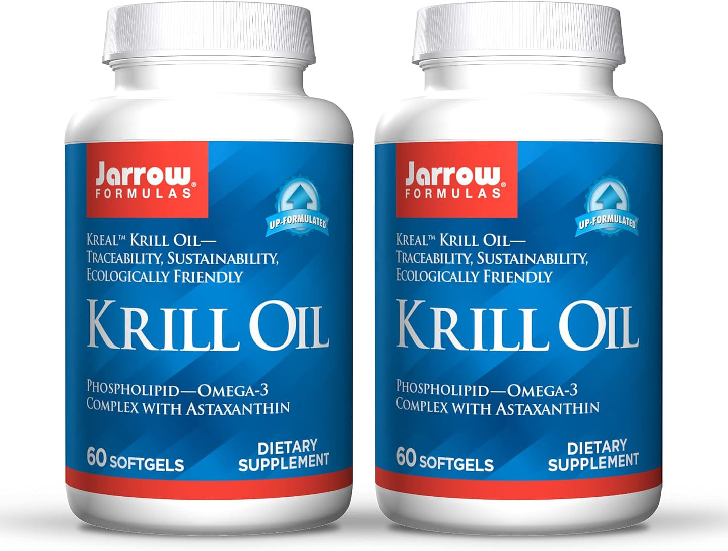 Jarrow Formulas Krill Oil Softgels - Omega-3 Complex with Astaxanthin for Lipid Management, Brain Function & Metabolism - 60 Softgels