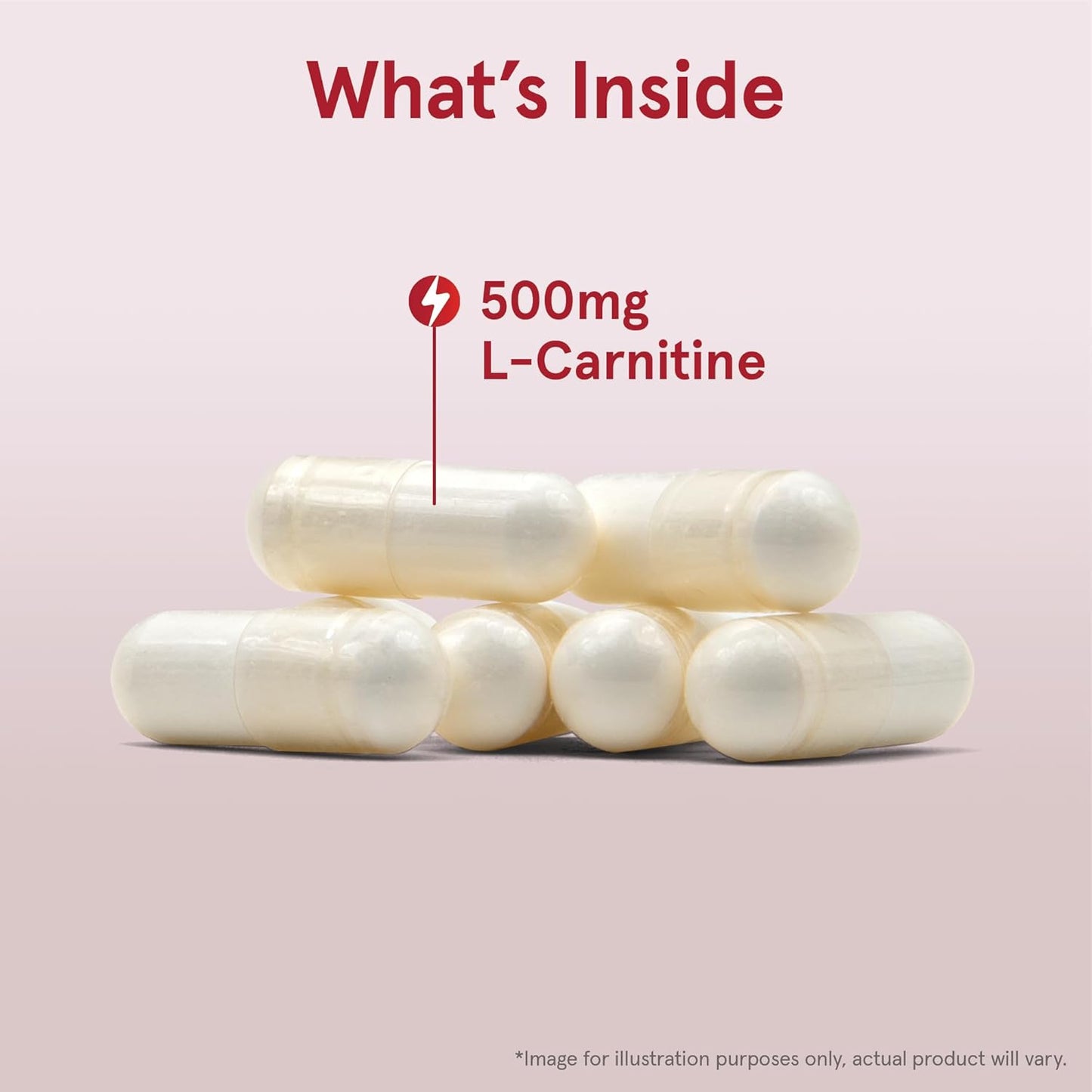 Jarrow Formulas L-Carnitine 500 mg Dietary Supplement - Supports Cellular Energy - 600 Veggie Capsules for 600 Day Supply