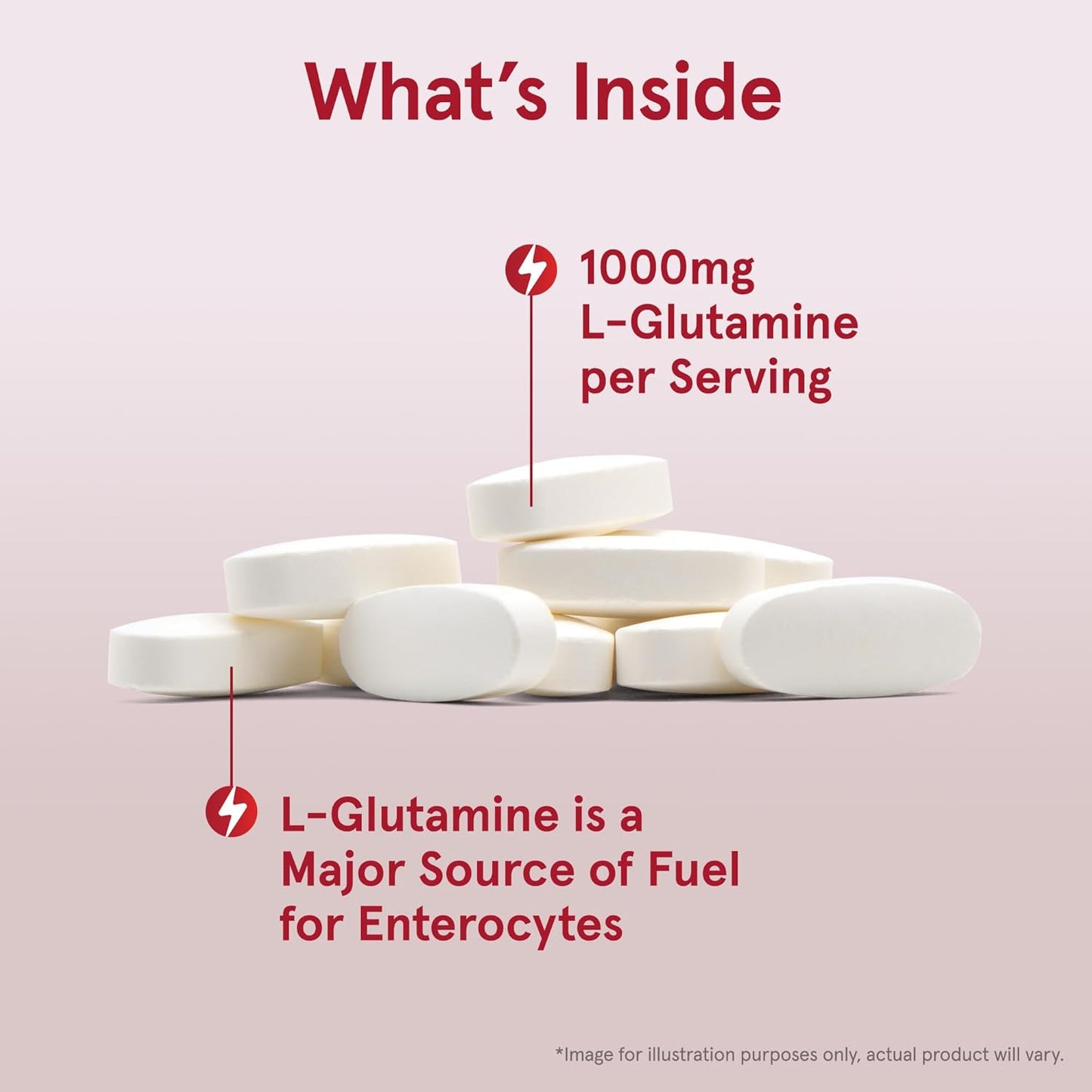 Jarrow Formulas L-Glutamine 1000 mg Tablets for Muscle Tissue and Immune Support - Pack of 12, 50-100 Day Supply