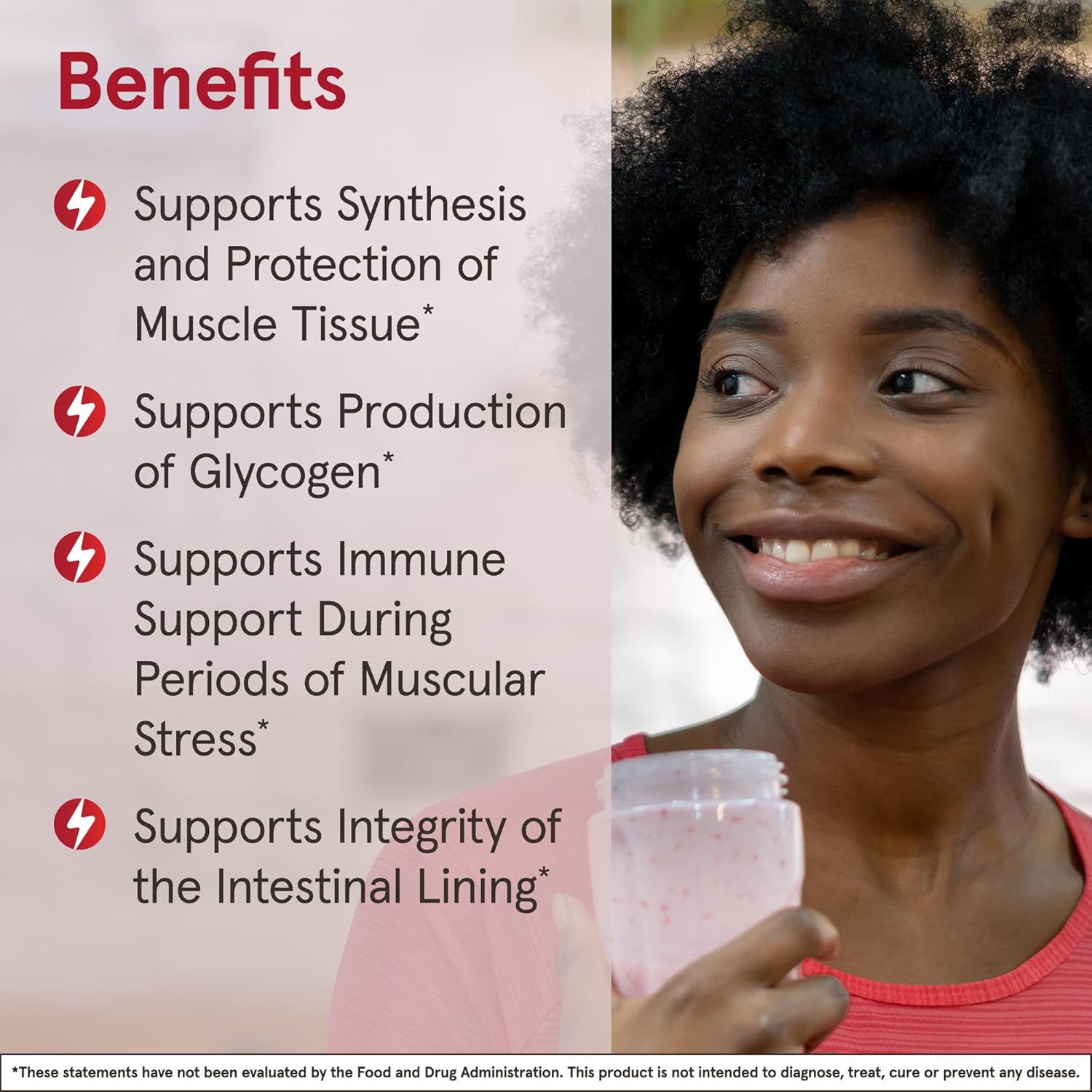 Jarrow Formulas L-Glutamine Powder - 1000g (2.2 lb) - Muscle Tissue Support - Immune Boost - 500 Day Supply