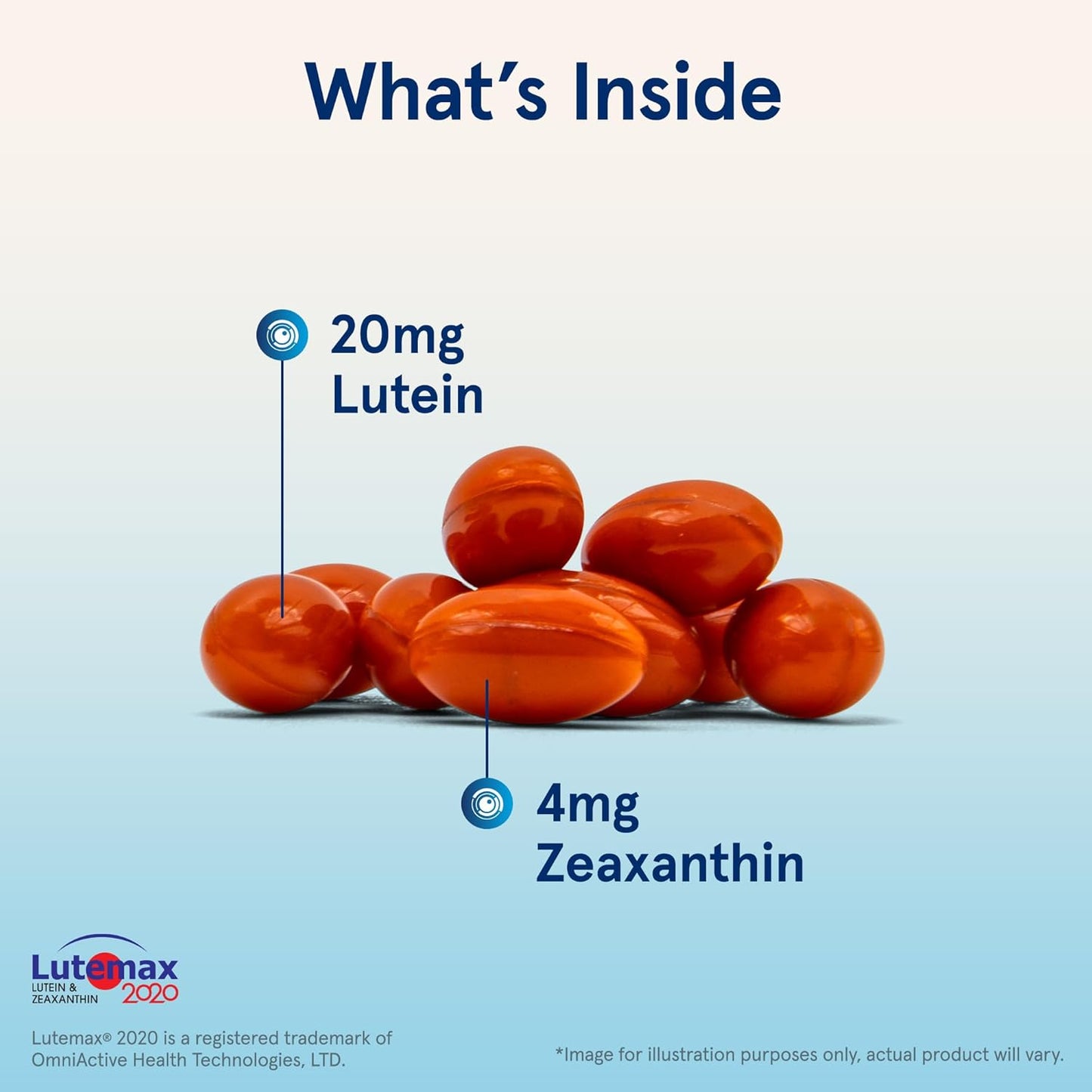Jarrow Formulas Lutein 20 mg with Zeaxanthin Softgels - 120 Day Supply for Visual Function and Macular Health