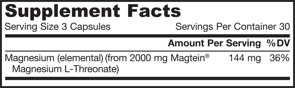 Jarrow Formulas MagMind Magnesium L-Threonate - 90 Capsules, Pack of 3
