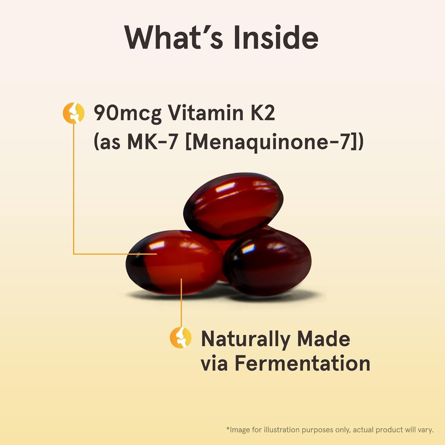 Jarrow Formulas MK-7 90 mcg Softgels - Vitamin K2 Supplement for Bone & Heart Health - 120 Servings - Gluten Free Formula