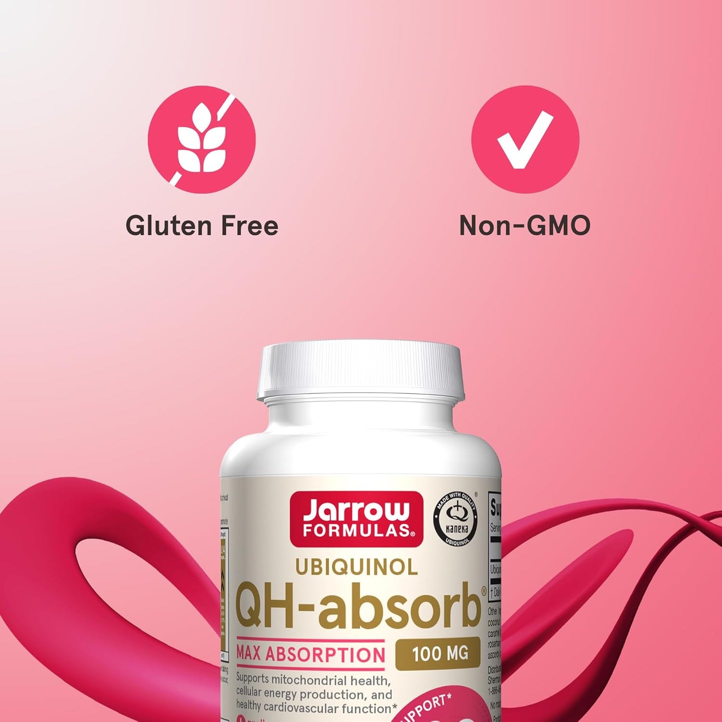 Jarrow Formulas QH-Absorb 100 mg Softgels - High Absorption CoQ10 Ubiquinol for Cardiovascular & Cellular Health - 720 Servings