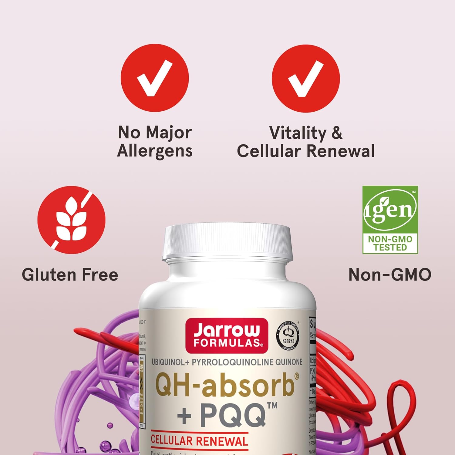 Jarrow Formulas QH-Absorb + PQQ, Antioxidant Dietary Supplement for Cellular Energy and Heart Health, 720 Softgels