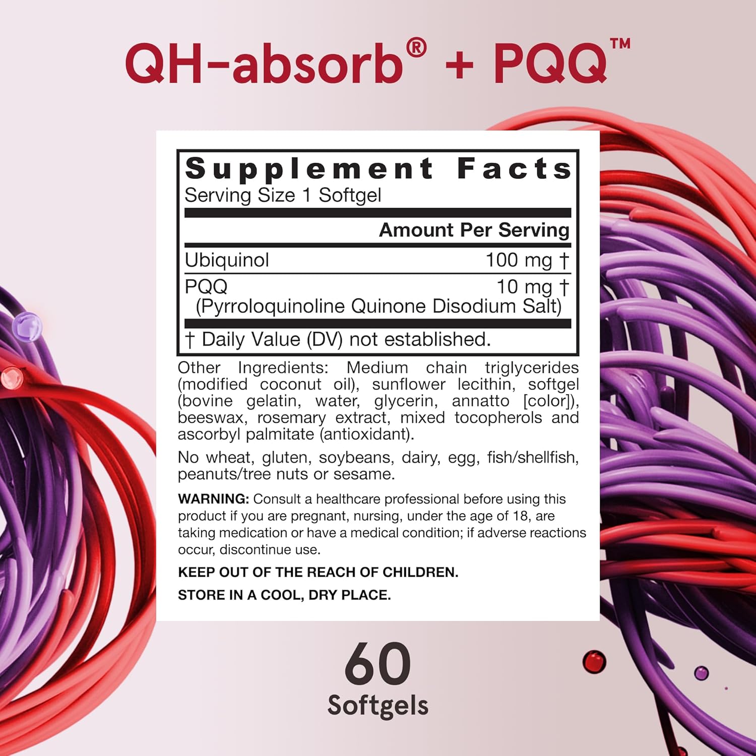 Jarrow Formulas QH-Absorb + PQQ, Antioxidant Dietary Supplement for Cellular Energy and Heart Health, 720 Softgels