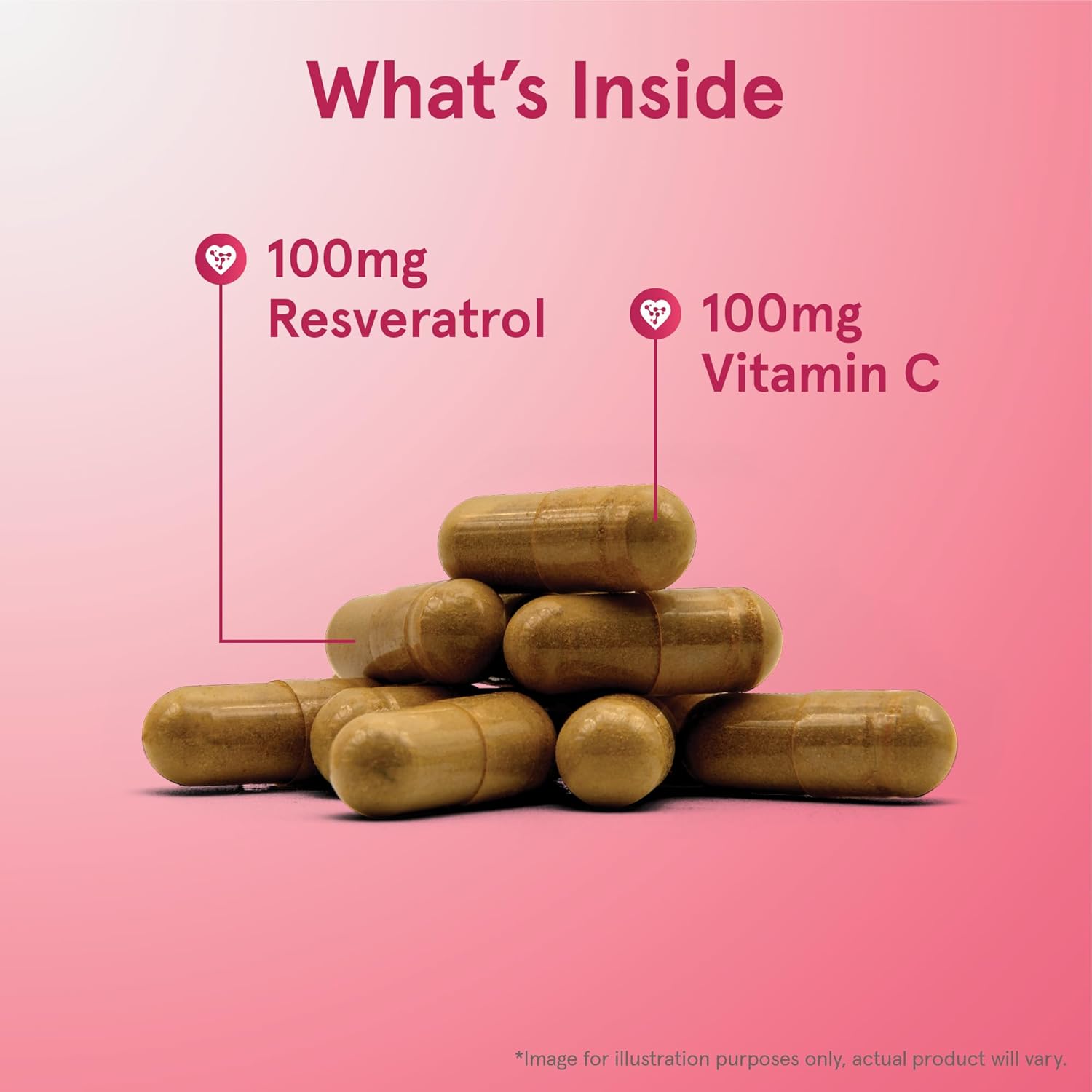 Jarrow Formulas Resveratrol 100 mg Capsules for Cardiovascular Health - 120 Day Supply