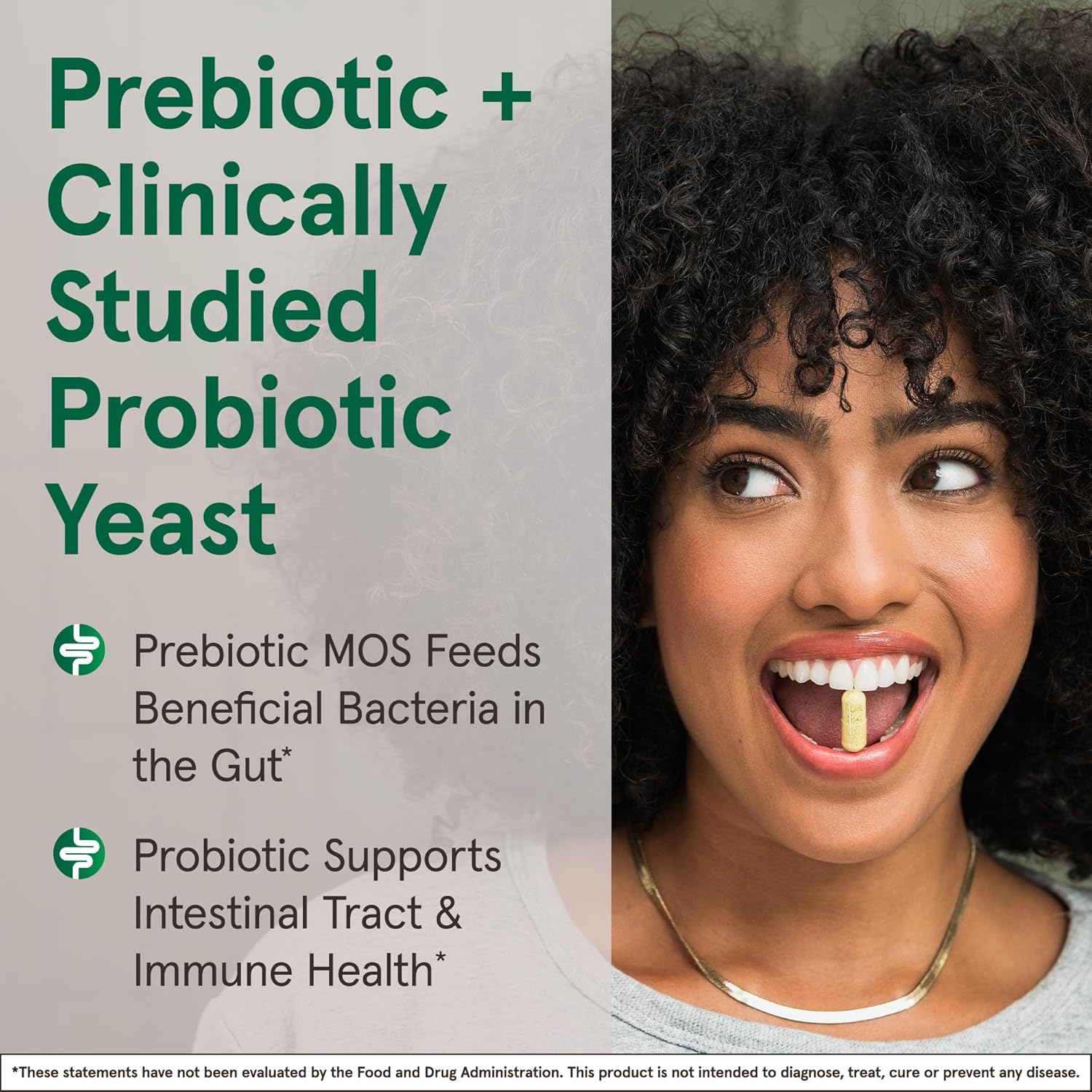 Jarrow Formulas Saccharomyces Boulardii Probiotics + MOS 5 Billion CFU - Intestinal Health Support, Gut Health Supplement, 90 Veggie Caps, Pack of 12