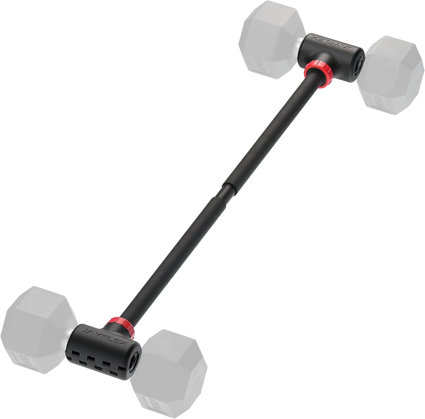 Jayflex Hyperbell Dumbbell Converter - Transform Dumbbells into Barbell and Kettlebell Set - Adjustable Weight up to 200 lbs for Home Gym Workouts