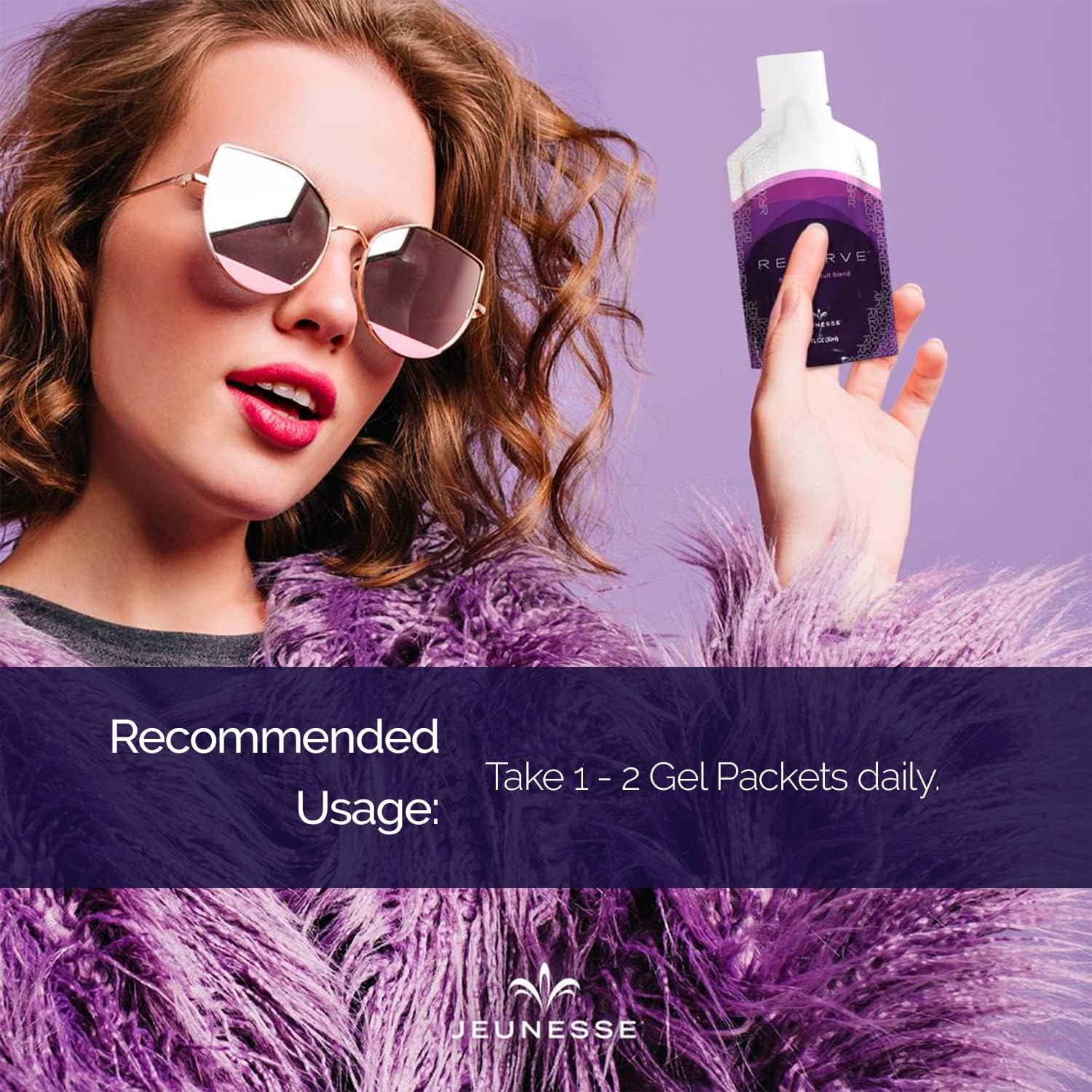 Jeunesse Global Reserve Antioxidant Fruit Blend Supplement, 60 Packets, 30ml Each, Pack of 2