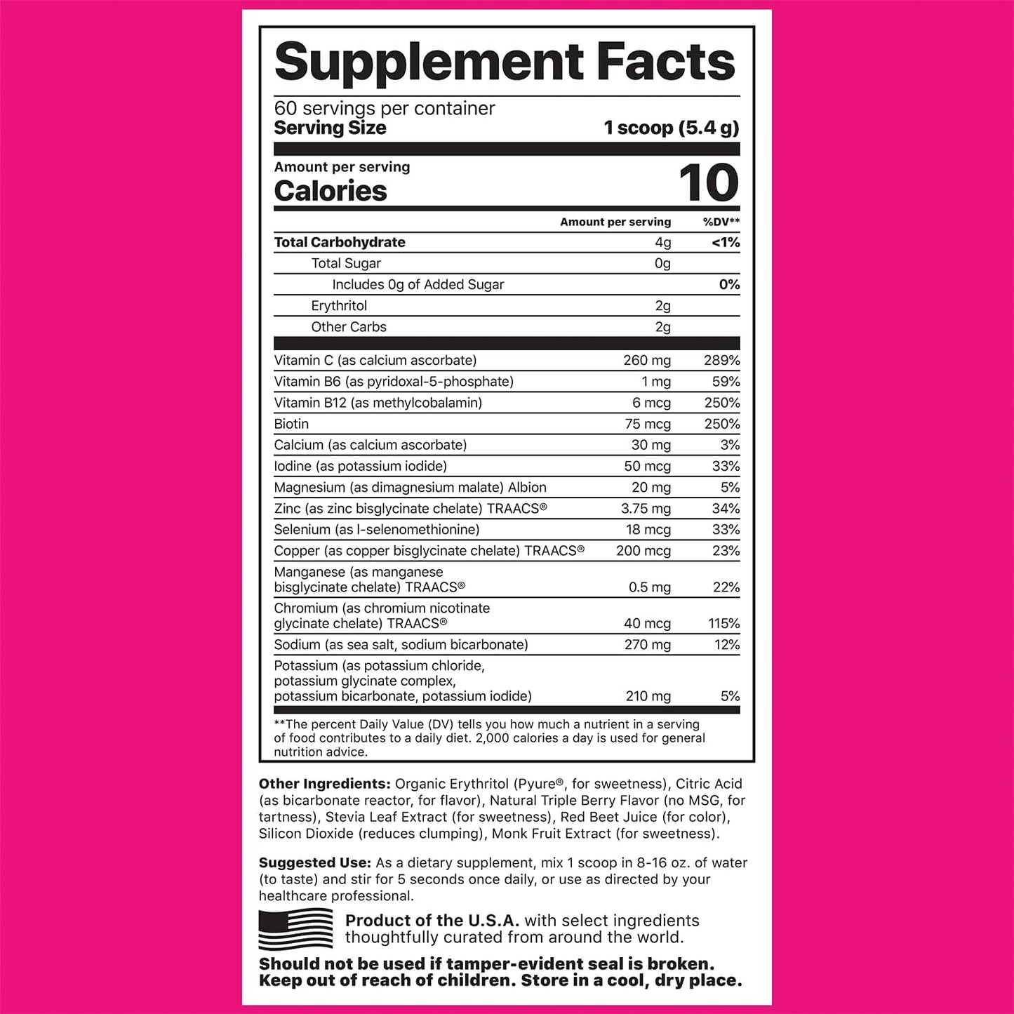 Jigsaw Adrenal Cocktail Electrolyte Supreme Bundle, Berry Licious - 60 Servings