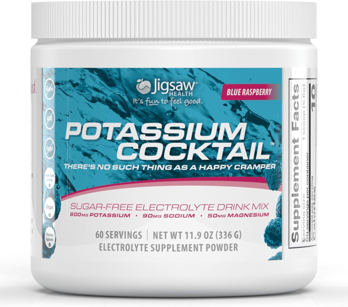 Jigsaw Health Adrenal and Potassium Bundle - Blue Raspberry, 60 Servings