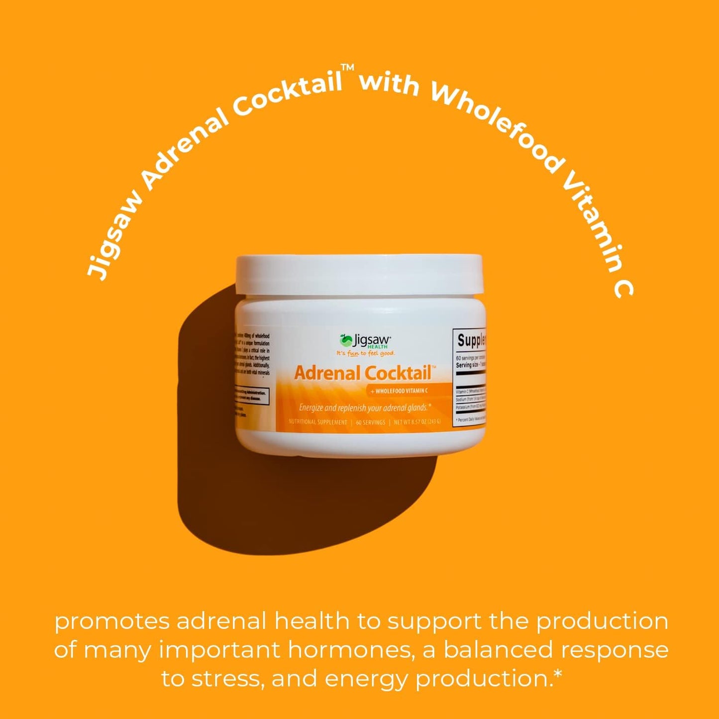 Jigsaw Health Adrenal Cocktail and Collagen Boost Bundle for Nutritional Support