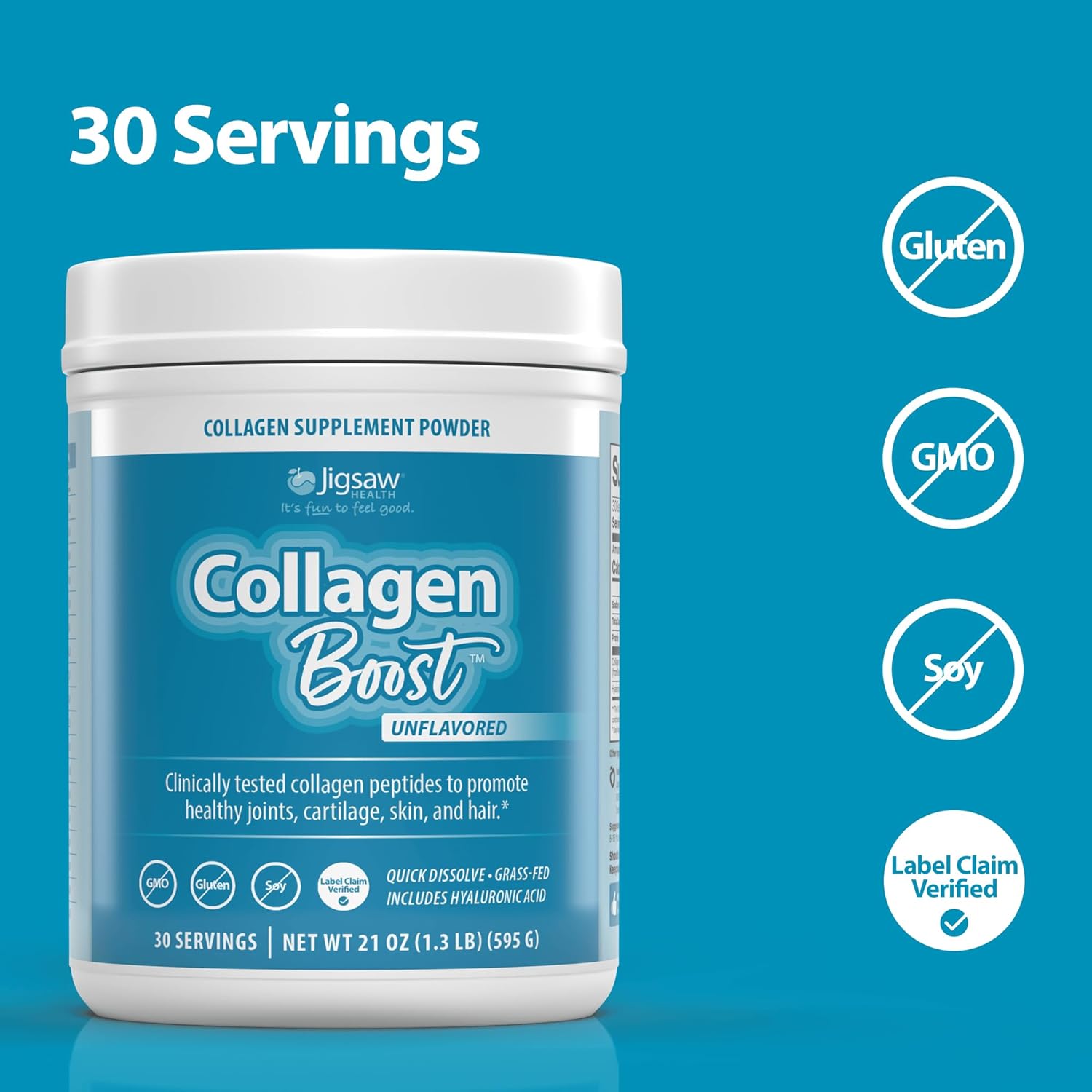 Jigsaw Health Adrenal Cocktail and Collagen Boost Bundle for Nutritional Support