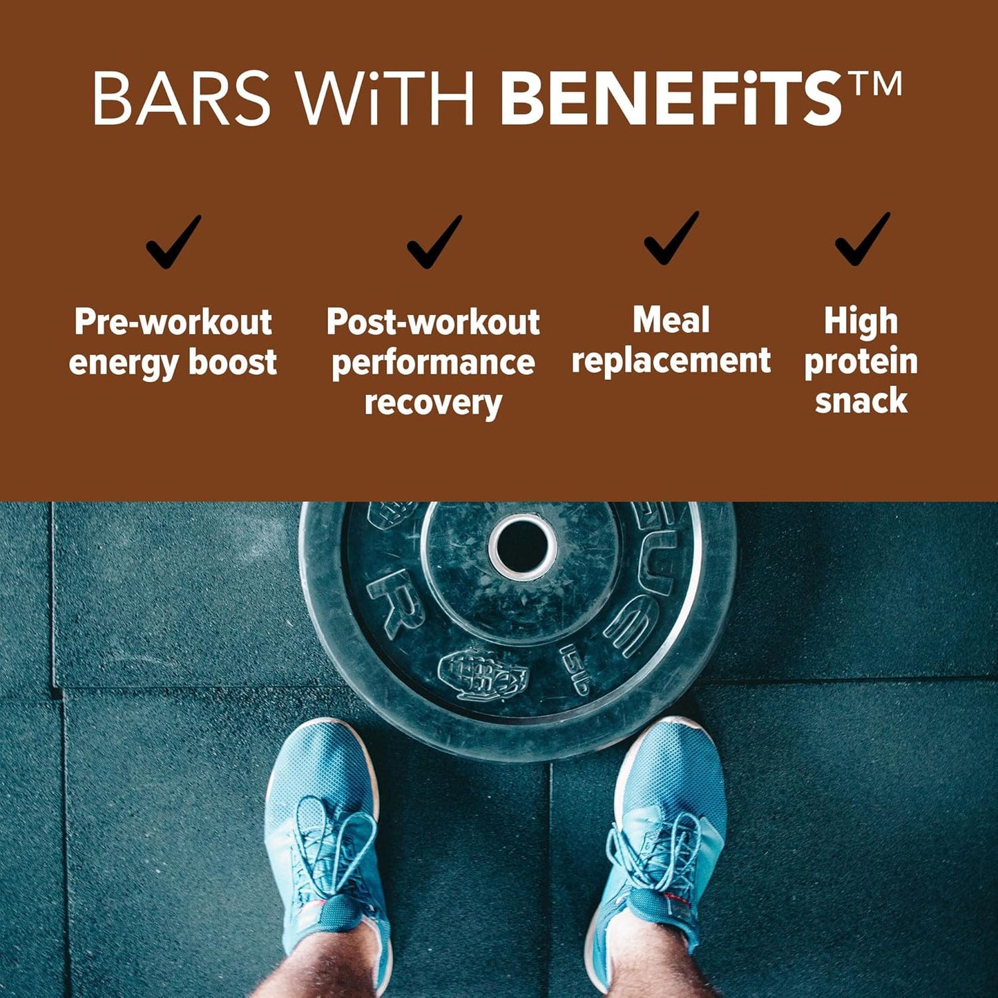 JIMMYBAR JiMMY'S! Chocolate Peanut Butter Protein Bars - 12 Count, 18g Protein, Low Sugar, Gluten Free