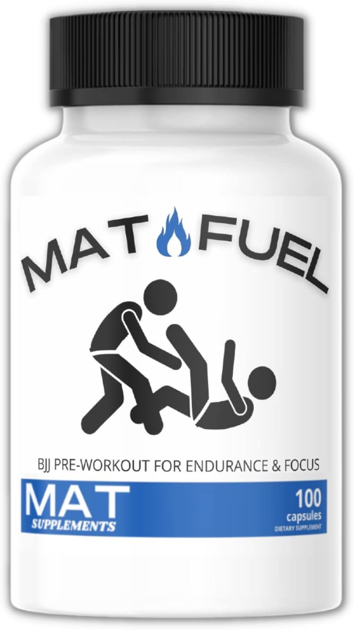 Jiu Jitsu & BJJ Endurance Capsules - MatFuel Pre-Workout Supplement for Energy and Focus