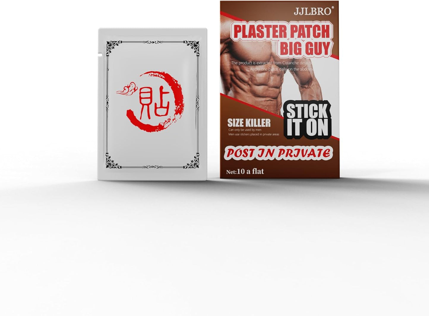 JJLBRO 10 Extra Strength Men's Enlargement Patches for Boosted Size, Energy, and Performance