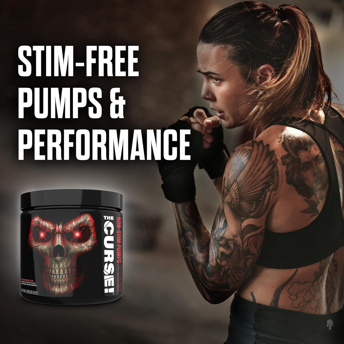 JNX Sports Non-Stimulant Pre-Workout Supplement for Enhanced Endurance and Power - Watermelon Flavor - 20 Servings