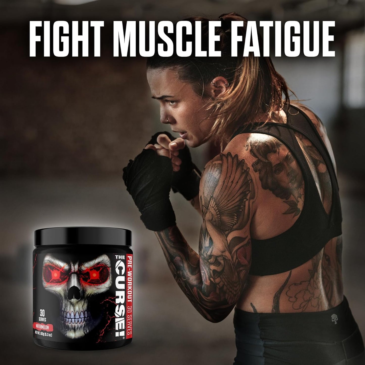 JNX SPORTS The Curse! Watermelon Pre Workout Powder - 30 Servings | Boost Strength, Energy, and Focus | Caffeine, Beta-Alanine, Creatine, L-Citrulline for Men & Women