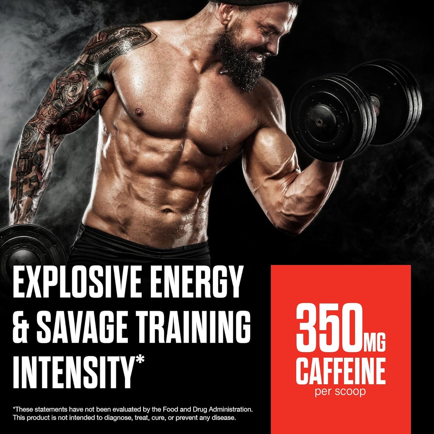 JNX SPORTS The Shadow Lemon Preworkout - 30 Servings, 350mg Caffeine for Electric Energy, Mental Focus, & Strength