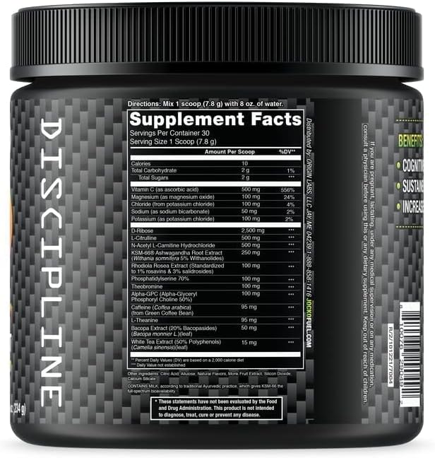 Jocko Fuel Mango Pre Workout Powder for Endurance & Stamina - Keto & Sugar Free Blend with L-Citrulline, Nootropic & Caffeine - Ideal for Distance Running, Cycling, Jiu Jitsu - 30 Servings