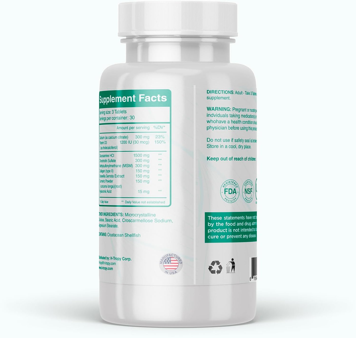 Joint and Bone Support Supplement - Vidabone Plus Formula for Overall Wellness