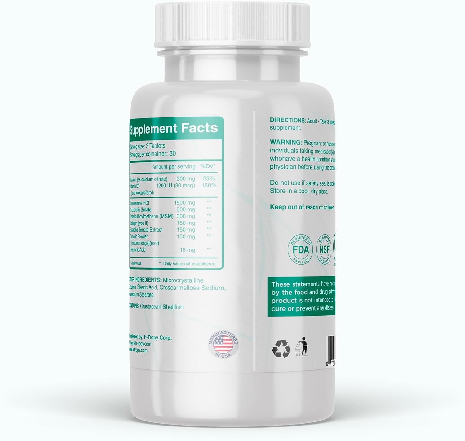 Joint and Bone Support Supplement - Vidabone Plus Formula for Overall Wellness