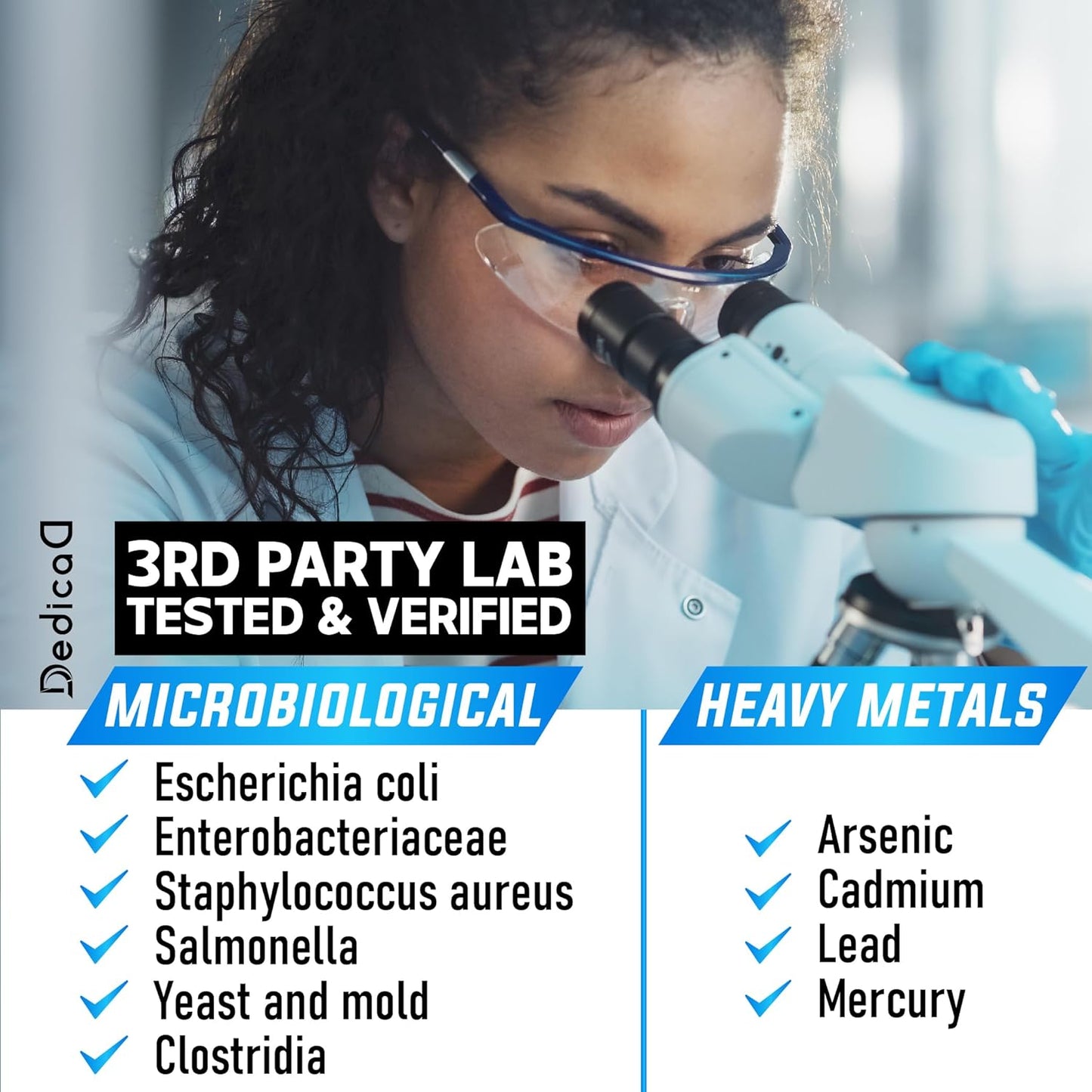 Joint and Immune Support Supplement - DEDICAD Boswellia Serrata Extract with Turmeric, Quercetin, Citrus, Ginger, White Willow, Alfalfa - 120 Capsules