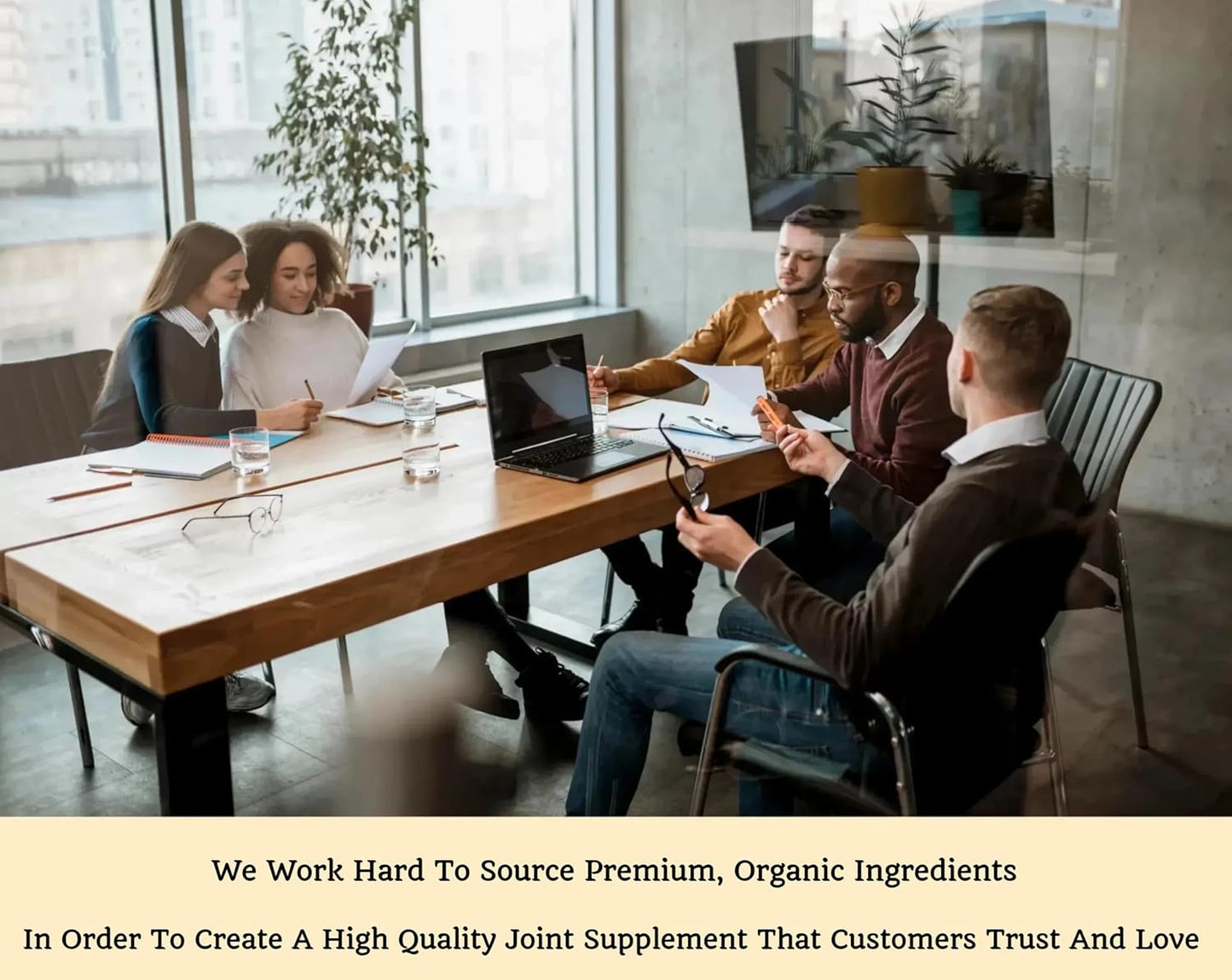 Joint Care Gummies with Glucosamine Sulfate for Men & Women, Bone & Joint Health Support, Natural Raspberry Flavor, 60 Gummies