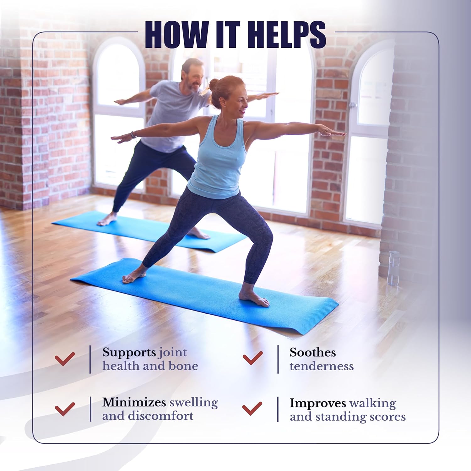 Joint & Cartilage Health Supplement with Calcium, NEM Eggshell Membrane, and Boswellia Serrata - 30 Capsules for Men & Women