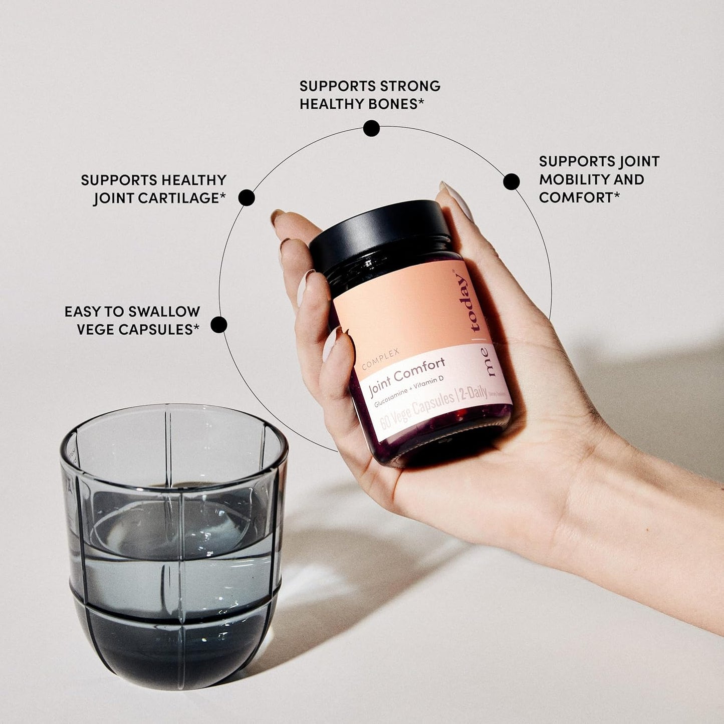 Joint Comfort Supplement with Glucosamine, Vitamin D, and Chondroitin - 60 Capsules for Daily Support