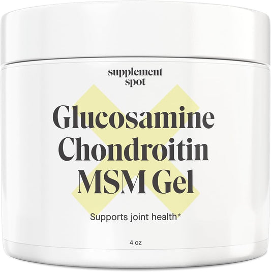 Joint Health Gel with Glucosamine, Chondroitin, MSM & Bromelain - 4 oz (90 Day Supply) for Men & Women