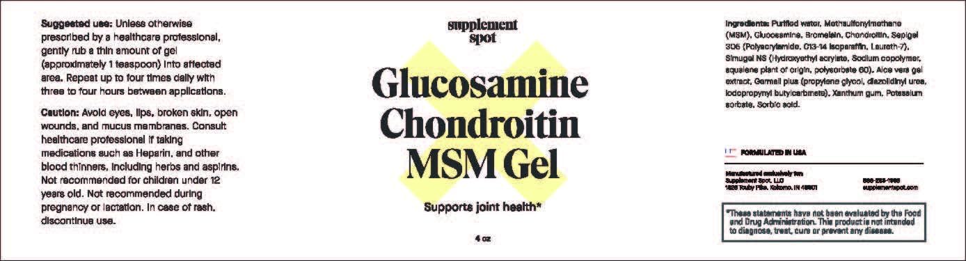 Joint Health Gel with Glucosamine, Chondroitin, MSM & Bromelain - 4 oz (90 Day Supply) for Men & Women