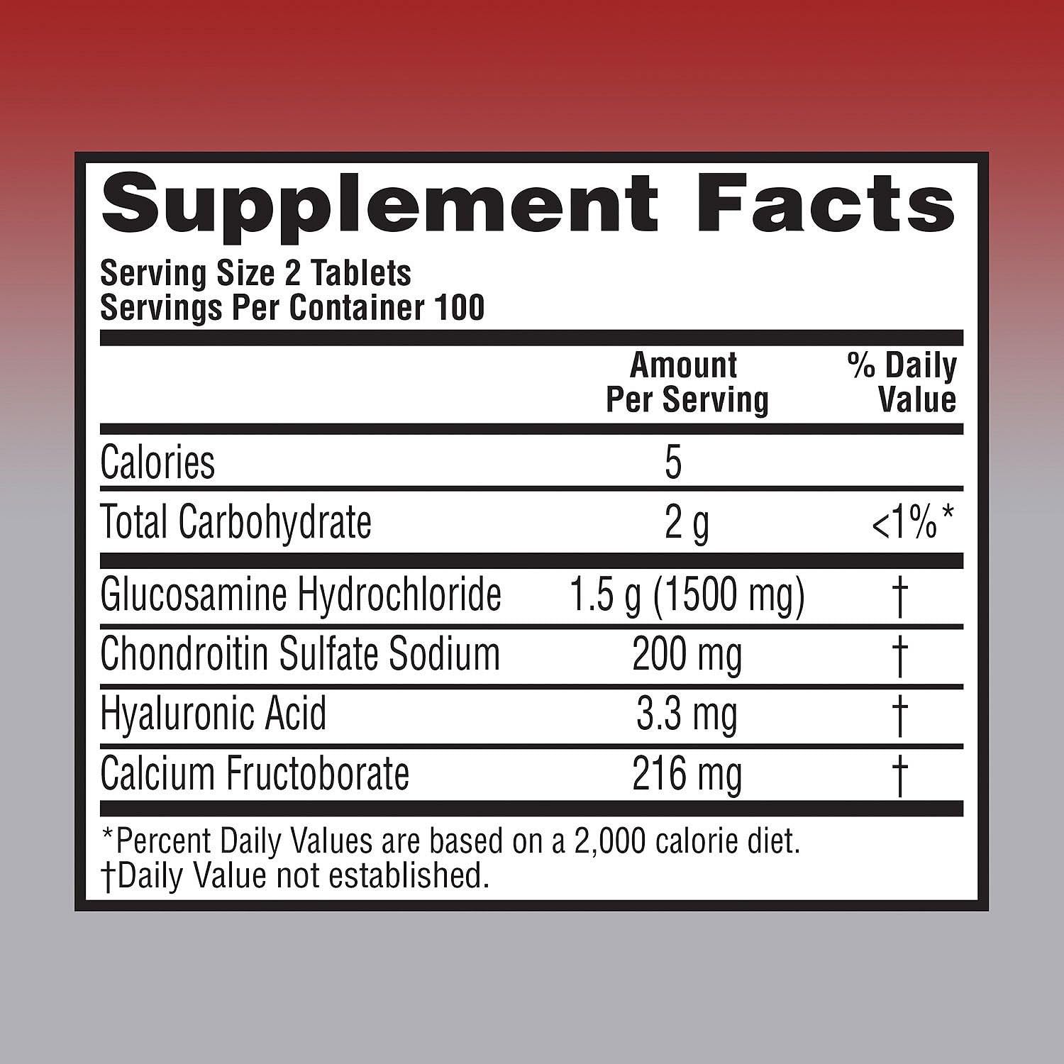 Joint Health Supplement with Glucosamine, Chondroitin, and MSM - 120 tablets