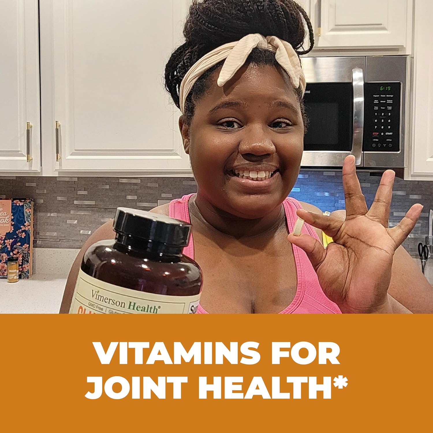 Joint Health Supplement with Glucosamine, Chondroitin, Vitamin D3, Boswellia, MSM & Bromelain - Supports Hair, Skin, Nail Health, Strong Bones, and Immune Health - 120 Tablets for Women & Men by Vimerson Health