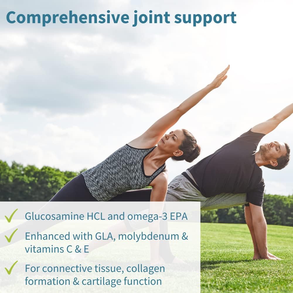Joint Health Support Supplement with Glucosamine, Fish Oil, Evening Primrose Oil, Vitamin C & E - 60 Softgels