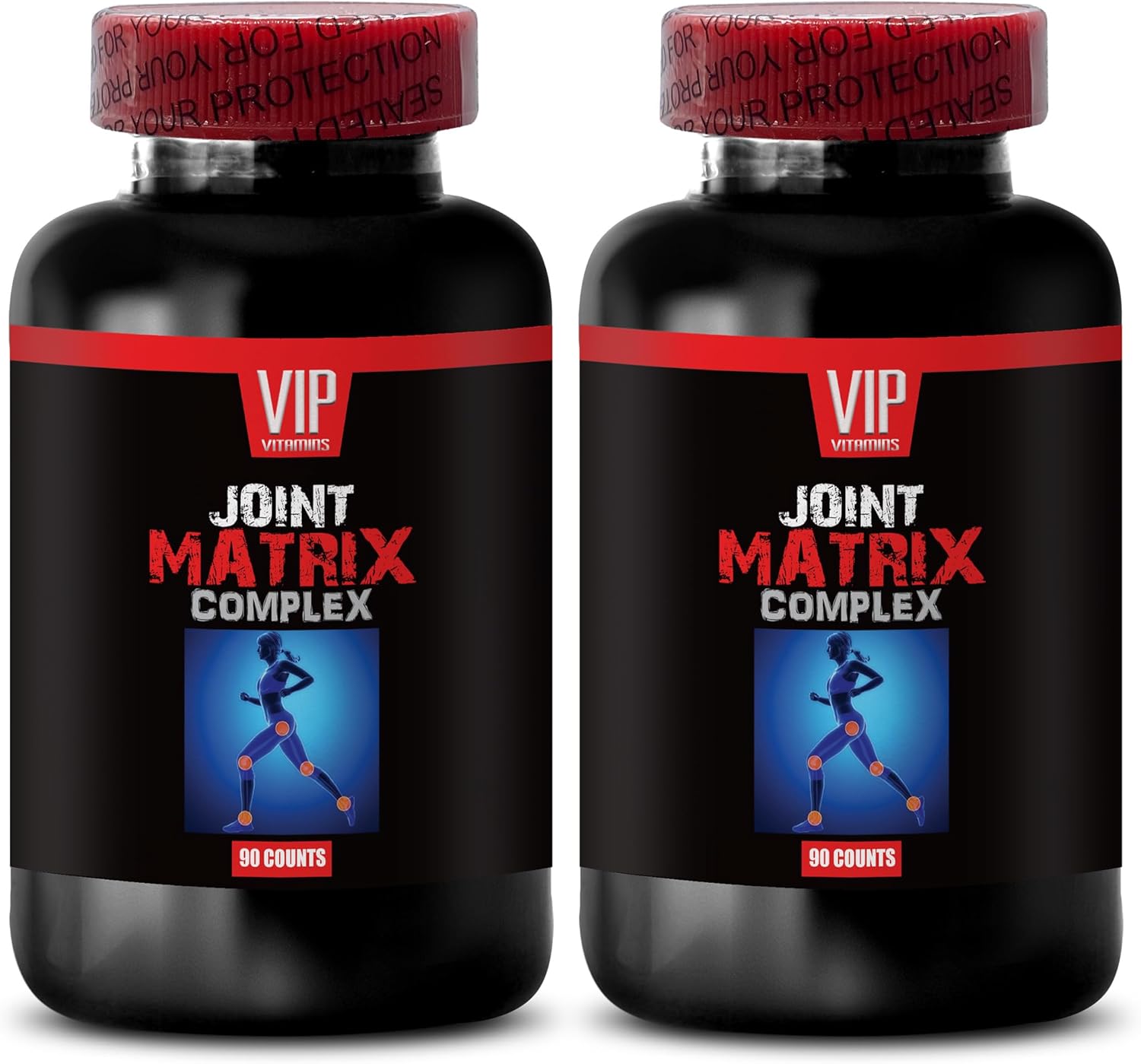 Joint Matrix Complex - Glucosamine Supplement Tablets for Adult Joint Support - Collagen Pills for Knee Health - 2 Bottles, 180 Tablets