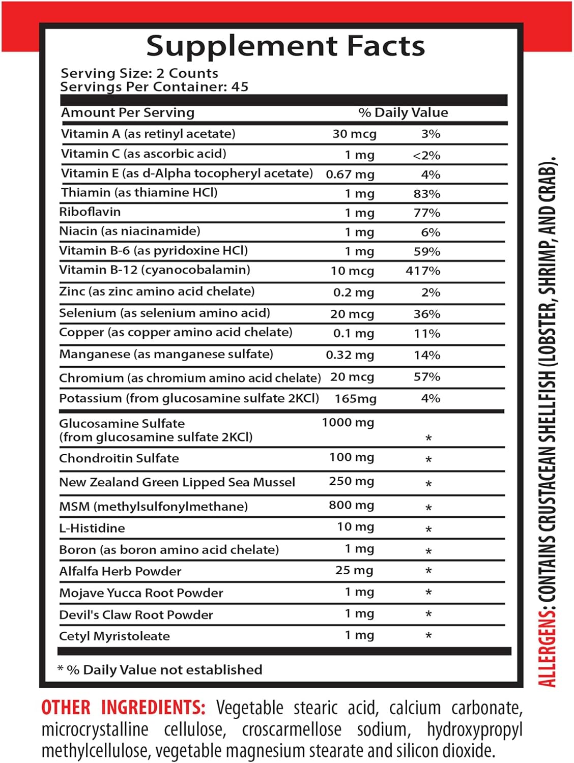 Joint Matrix Complex - Glucosamine Supplement Tablets for Adult Joint Support - Collagen Pills for Knee Health - 2 Bottles, 180 Tablets