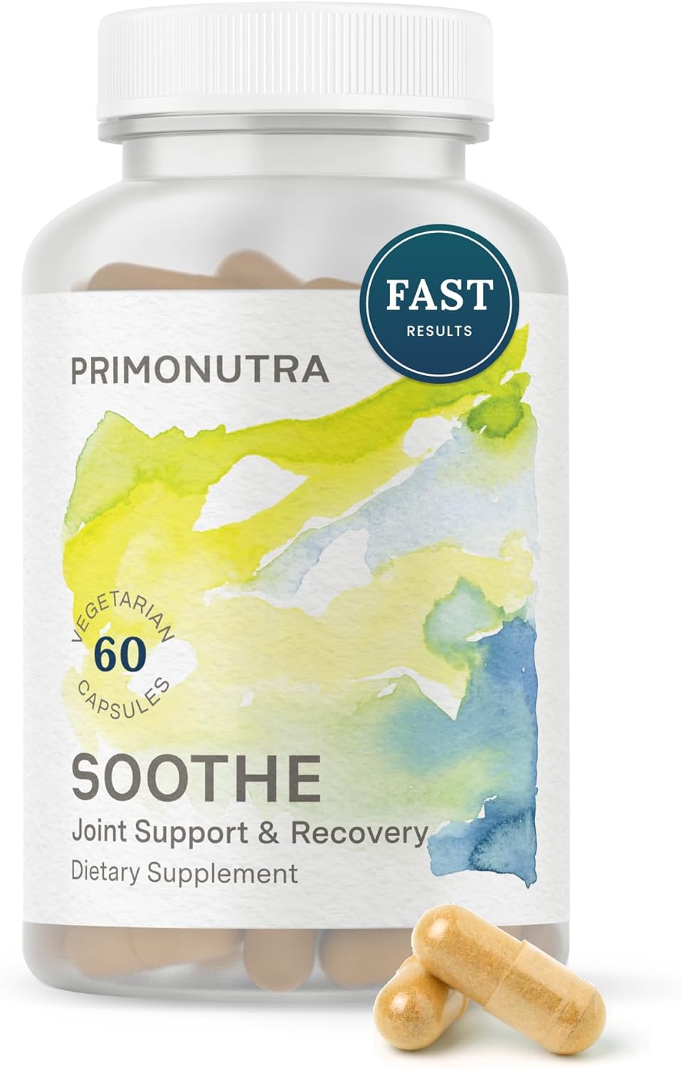 Joint Support and Muscle Recovery Supplement with Boswellia Serrata, Molecular Hydrogen, and Curcumin - 60 Count