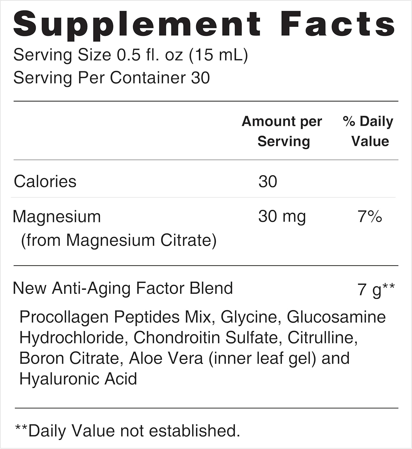 Joint Support and Skin Care Collagen Peptides Mix with Hyaluronic Acid, Glucosamine, Chondroitin, Magnesium, and Aloe - 30 Day Supply for Men and Women